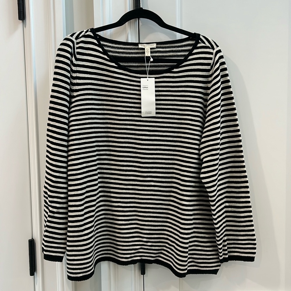NWT Eileen Fisher Organic Cotton Chenille Sweater Size 2X